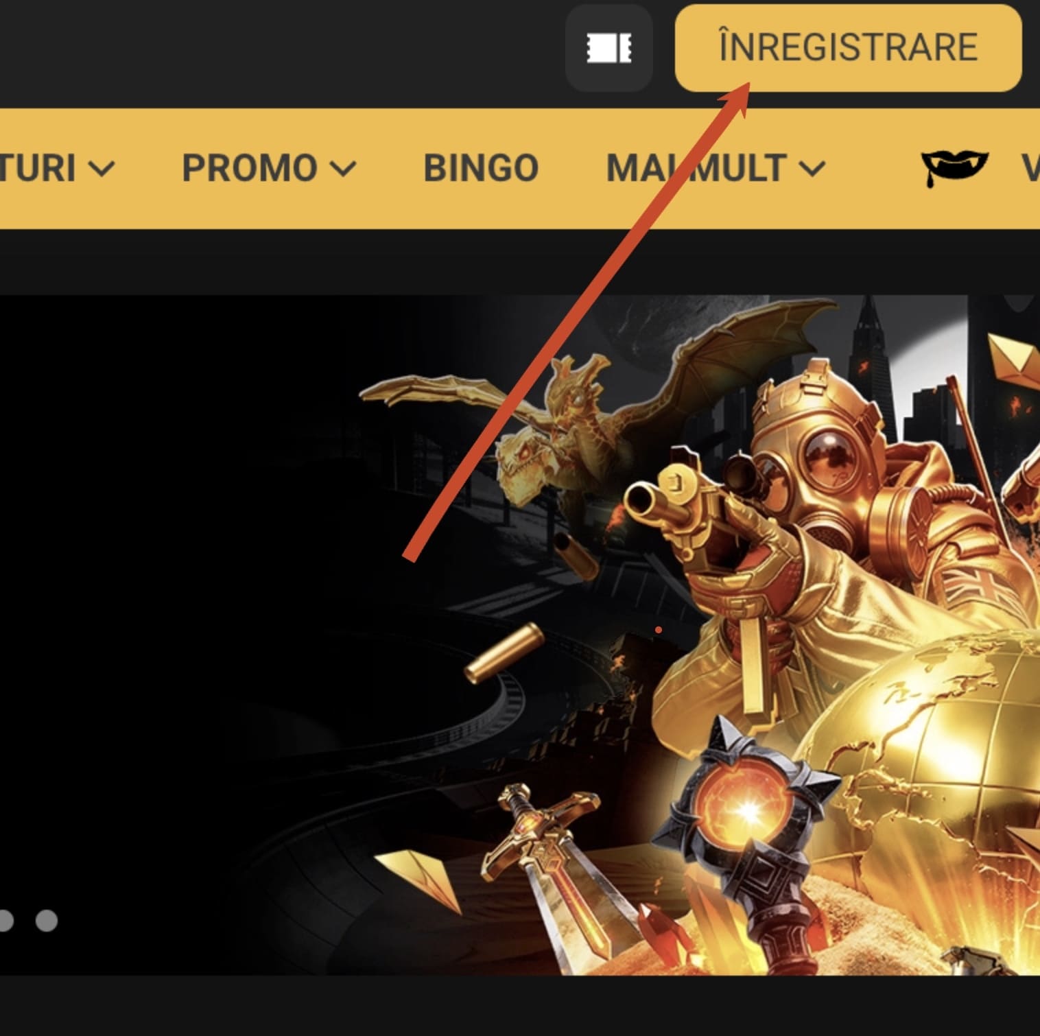Înregistrarea pe Melbet