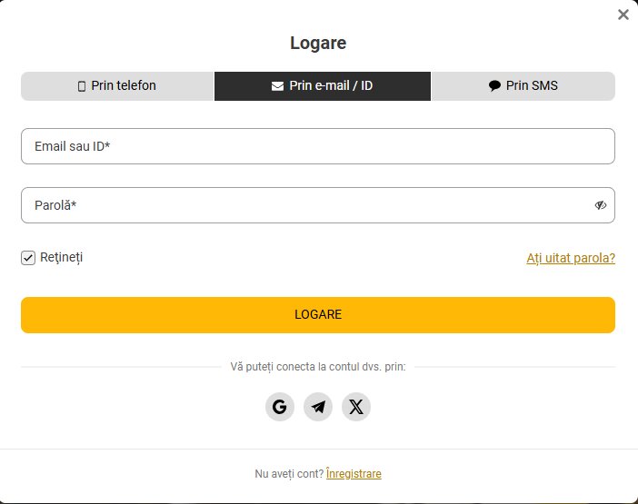 autentificare prin e-mail Melbet